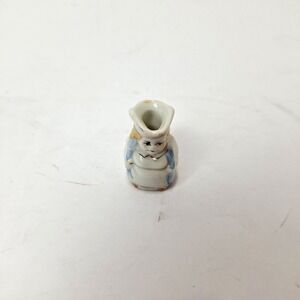 Vintage Miniature Toby Jug Pitcher Japan Ceramic Character Tiny Dollhouse 1 Inch